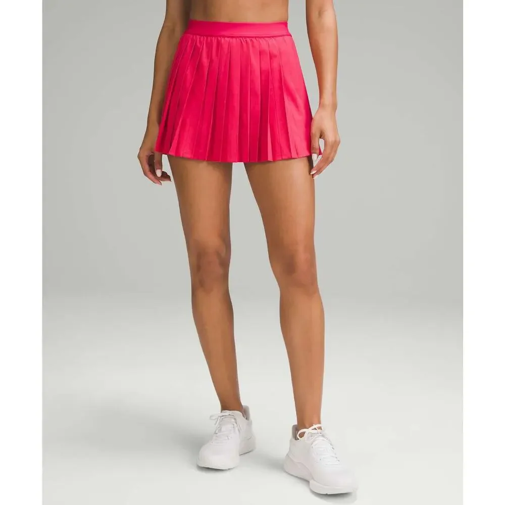Lululemon High Rise Pleated Tennis Skirt Cherry Mist